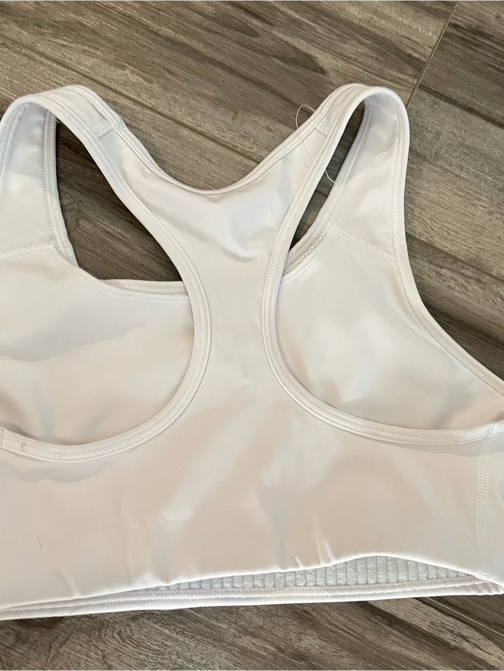 Nike White Racerback Dri-fit Sports Bra